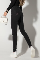 Alessa Royalty Slim Fit Дънки - Black - Изображение 10