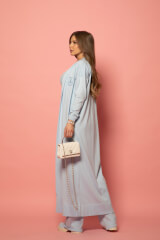 Pastel muse Дълга Жилетка - Light Blue - Изображение 14