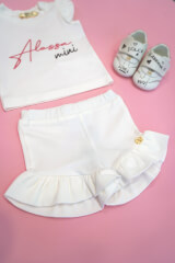 Baby Love Mini Къс Панталон - Ecru - Изображение 3
