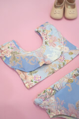 A Touch of Romance Mini Бански Кроп-Топ - Vista Blue - Изображение 4