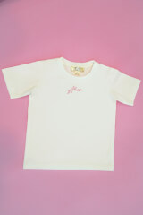 Everyday Energy Mini T-Shirt От Памук - Ecru/Pink - Изображение 4