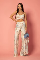 Silk Blossom Дълъг Панталон - Изображение 18