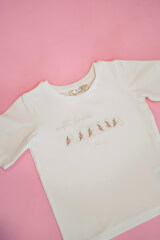 Spring Bloom Mini T-Shirt от Памук - Ecru - Изображение 4