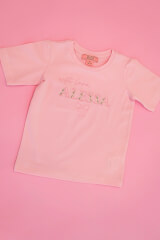 Spring Bloom Mini T-Shirt от Памук - Light Pink - Изображение 6