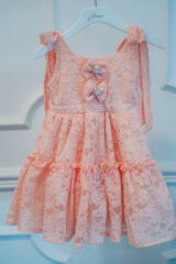Sky’s Embrace Mini Рокля - Peach - Изображение 4