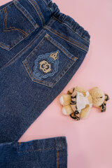 Blue Jean Baby Mini Дънки - Dark Blue - Изображение 4