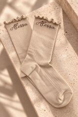 Prestige Pair Чорапи Средна Дължина - Soft Beige - Изображение 4