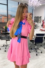 She baller Ruffles Рокля - розово - Изображение 3