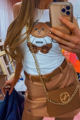 Alessa bear топ - Екрю - Изображение 10