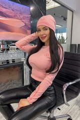 Alessa Лого Шапка От Плетиво Малко Лого - Sweet Pink - Изображение 2