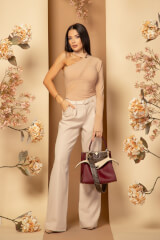 Oversized Nonchalance Панталон - Soft Beige - Изображение 26