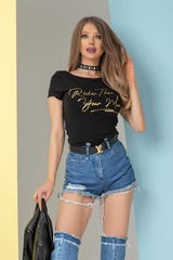 Richer than your man t-shirt - черен - Изображение 7