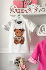 Alessa Bear Mini T-Shirt от Памук - Екрю - Изображение 11