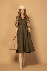 Elevated Essentials Рокля-тренч - Military - Изображение 11
