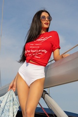 Top-Shelf T-Shirt - червена - Изображение 5