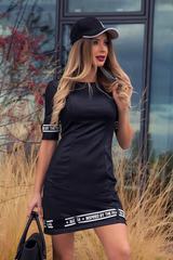 Ежедневна спортна черна рокля Kill the haters with style - Изображение 2