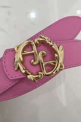Rococo Logo Cold Pink Колан - тесен със златна тока - Изображение 5