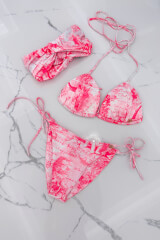 Trendsetter Icon Бански Топ Триъгълници - pink - Изображение 2