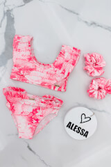 Trendsetter Icon Mini Бански Кроп-Топ - Pink - Изображение 8