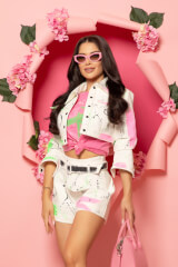 Summer Nights Sass Къс Панталон С Подвижен Колан - handmade - Изображение 15