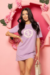 Trend Thriller Рокля - T-Shirt - Purple - Изображение 6
