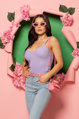 Fresh Flicker Топ От Плетиво - Purple - Изображение 9
