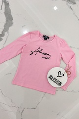 Alessa mini блуза с дълъг ръкав - pink - Изображение 3