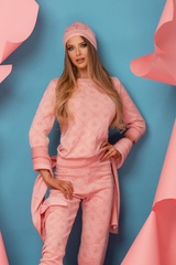 Alessa Religion Пуловер От Плетиво 3/4 Ръкав - Sweet Pink - Изображение 8
