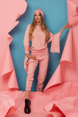 Alessa Religion Панталон От Плетиво - Sweet Pink - Изображение 7