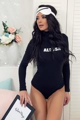 Alessa боди от памук - бял надпис - Изображение 2