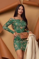 Chains and Charms Bodycon Рокля от плетиво - Изображение 10