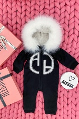 Alessa mini космонавт от плетиво - черен - Изображение 3