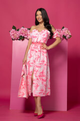 Trendsetter Icon Рокля 7/8 С Подвижен Колан - Pink - Изображение 4