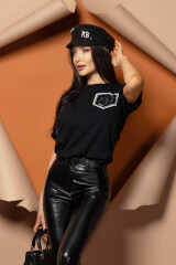For Your Eyes Only T-Shirt От Памук - Black - Изображение 6