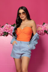 Rebel Vogue Къси Дънки - Light Blue - Изображение 17