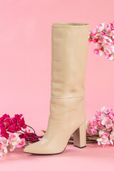 Graceful Garments Ботуши - Soft Beige - Изображение 11