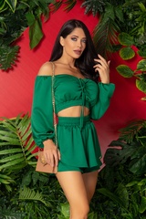 Lovelink Кроп-Топ - Emerald Green - Изображение 11