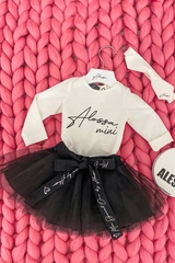 Urban princess Alessa mini пола-пачка - черна - Изображение 7