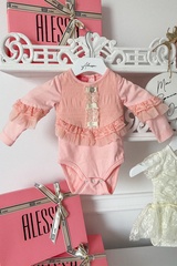 Alessa mini боди с дантела - pink - Изображение 3