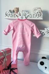Alessa Mini Special One ромпър с копчета - pink - Изображение 3
