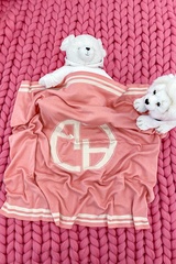 Alessa mini Лого Одеяло От Плетиво - pink - Изображение 4