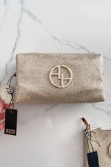 Gold Blink Несесер от ест. кожа - голям - Изображение 4