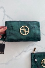 Dark emerald Несесер от ест. кожа - голям - Изображение 4