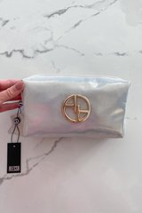 Silver Satin Несесер от ест. кожа - голям - Изображение 4