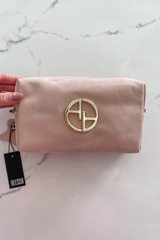 Powder satin Несесер от ест. кожа - голям - Изображение 3