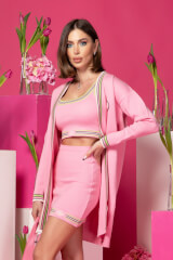 Dynamic Grace Кроп-Топ От Плетиво - Pink - Изображение 9
