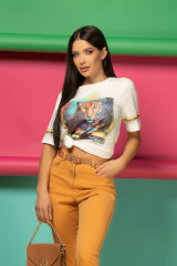 Style Revolution T-Shirt От Памук - Soft Beige - Изображение 13