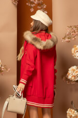Luxury Classic Бомбър - Red - Изображение 17