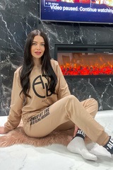 Keep your focus панталон - телесен - Изображение 2