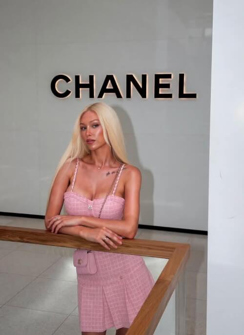 Signature Chic Пола-Панталон от Букле С Плохи - Baby Pink